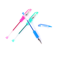 Lots de stylos gel en gros, idée cadeau avec logo personnalisé, stylos gel colorés à paillettes pour le coloriage, l'écriture et le dessin