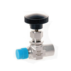 วาล์วเข็มสแตนเลสแบบมือหมุน 1/4NPT 3000PSI สำหรับใช้งานสารเคมีแรงดันสูง - Product Image 1