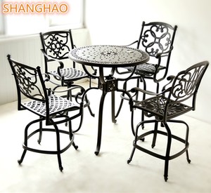 Tabouret <span class=keywords><strong>de</strong></span> <span class=keywords><strong>bar</strong></span> ergonomique en fonte d'aluminium avec repose-pieds et siège profilé à prix avantageux - Product Image 2