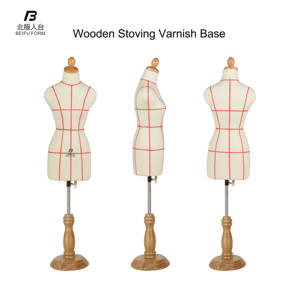 Beifuform-Maniquí de medio cuerpo para mujer, maniquí de corte rojo a la moda, tamaño mini, <span class=keywords><strong>escala</strong></span> <span class=keywords><strong>1</strong></span>/<span class=keywords><strong>2</strong></span>, para sastrería - Product Image 2