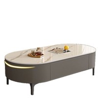 Nouvelles conceptions, design moderne et simple, table basse en bois naturel avec tiroir, meubles de salon, durable et facile à nettoyer