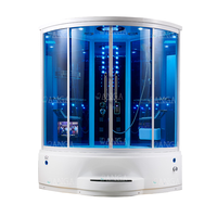 Baignoire Jacuzzi avec douche vapeur, cabine de douche japonaise, salle de bain complète, cabine de douche vapeur et salle de douche vapeur combinée