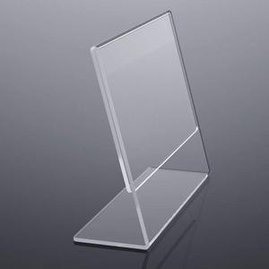 8.5*11 support acrylique transparent 36 pièces moderne Transparent <span class=keywords><strong>A4</strong></span> <span class=keywords><strong>paysage</strong></span> porte-carte signe papier support bureau amovible détachable - Product Image 5