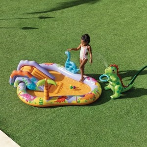 <span class=keywords><strong>Tobogán</strong></span> Acuático Inflable <span class=keywords><strong>Intex</strong></span> INTEX56139 Dinosaurio del Desierto, <span class=keywords><strong>Piscina</strong></span> Infantil con Rociador de Agua y Material de PVC para Nadar en Verano - Product Image 1