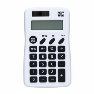 Db Pen+Gear 8 Digit Portable Handheld <b>Calculator</b> White Plastic Solar Powered Scientific Elementary School Use - Product Image 1