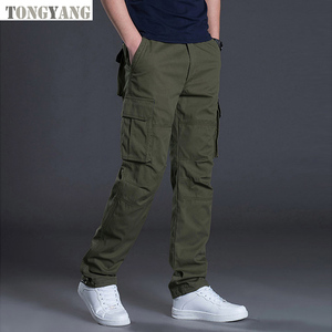 TONGYANG <span class=keywords><strong>Pantalon</strong></span> Cargo <span class=keywords><strong>Homme</strong></span> Décontracté Multi-Poches Grande Taille Hiver Droit <span class=keywords><strong>pour</strong></span> Hommes - Product Image 3
