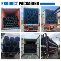 Tuyau en PE DN160 DN400 DN710, tuyau en plastique HDPE pour la conduite de gaz et d'irrigation
