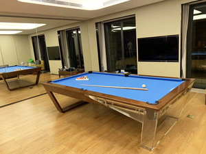 Precio barato mesa de billar de material acrílico de tamaño de 9 pies 8 pies 7 pies para juego de nueve bolas - Product Image 2