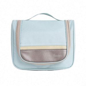 Travel Portable Oxford Cloth Beauty Cosmetic Case Hanging Makeup Toiletry Bag With <b>Hook</b> - Product Image 1