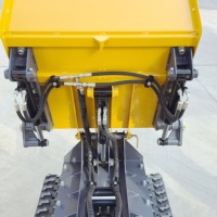 Vollhydraulischer 1000kg B&S / Benzinmotor-betriebener Schubkarren-Mini-Raupenkipper für Baustellen
