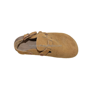 Factory Direct Suede <b>Clogs</b> | Adjustable Strap Design - Product Image 3