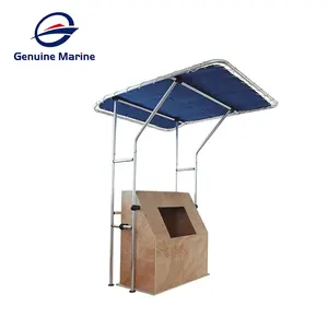 Boat Awning Sun-proof Rain-proof Easy To Install Sunshades Pontoon Boat Bimini Top With Long Support Poles