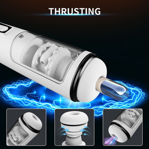 Masturbador <span class=keywords><strong>Vaginal</strong></span> Realista, Automático, Telescópico, con Movimiento de Empuje, Compresión y Succión, con Sonido, Eléctrico, Juguete Sexual Masculino - Product Image 5