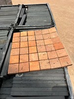 Vente en gros de mosaïques carrées en brique de placage de pierre Argile antique Panneaux de mosaïque en brique de placage pour décoration murale en pierre