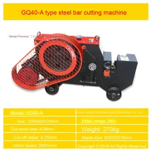 Fully Automatic GQ40 Weighted Shearing Machine New Essential Construction Motor Rebar <b>Cutter</b> Gear Engine Steel Bar Cutting Tool - Product Image 5