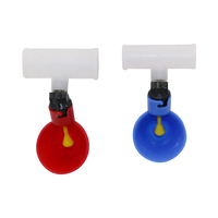Abreuvoir automatique en plastique pour poulets avec connecteur en T de 20 mm/25 mm, abreuvoir suspendu pour volailles, abreuvoir à eau pour poulets