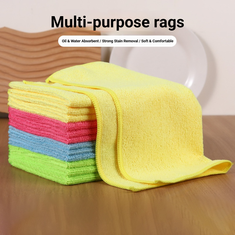 Easy Clean 25*25 30*30 Reusable 400GSM Multi Functional Wiping Towel Custom Ultra-Fine Fiber Daily Kitchen Dish Cleaning Cloth