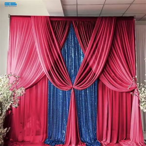 6フィート-14フィート高品質イベント結婚式の背景パイプとドレープポータブル調節可能なアルミニウムポール結婚式の背景フレーム用 - Product Image 3