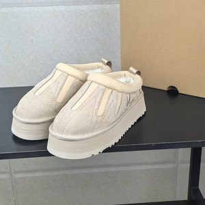 Bottes de neige pour femmes, livraison directe, baskets de marque célèbre, Uggs Tutz, chaussures originales de créateur, bottes de neige <span class=keywords><strong>en</strong></span> cuir et laine, Uggly - Product Image 1