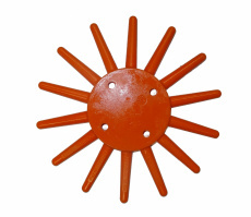 OEM Maßgefertigter Vingerwieder Gummi Durchmesser 370 mm Gelb Mittelharte Härte - Product Image 3