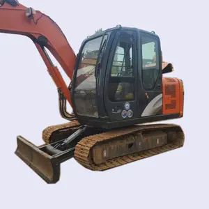 Escavadeira de terraplenagem original hitachi ZX60 ZX60-5G Zaxis60 escavadeira hidráulica sobre esteiras em boas condições de trabalho