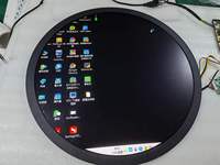 Écran LCD rond personnalisé de 15,7 à 23,6 pouces, écran tactile circulaire PCAP, moniteur Android Linux pour panneau de commande de maison intelligente, OEM ODM