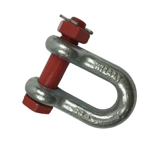 Drop Forged Galvanized Us Type Steel Bolt Anchor D Shackle G2150