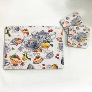 Vente flash : Set de dessous-de-plat A3 en MDF anti-dérapant pour sublimation, avec support en liège <span class=keywords><strong>blanc</strong></span>, pour bars, restaurants et assiettes. - Product Image 3