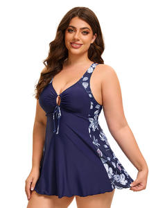 Élégant européen américain femmes Fitness maillots de bain solide une pièce maillots de bain Sexy dos découpe grande taille écologique respirant - Product Image 4