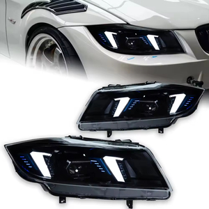 Faros Delanteros LED Mejorados para <span class=keywords><strong>BMW</strong></span> Serie 3 E90 <span class=keywords><strong>E91</strong></span> <span class=keywords><strong>320i</strong></span> 330i 335i, Conjunto de Faros Xenón/Halógeno 2005-2012 - Product Image 1