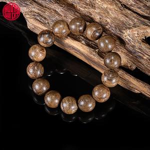 สร้อยข้อมือลูกปัดไม้กฤษณาธรรมชาติมาเลเซียขนาด 16 มม. คุณภาพสูง น้ำมันเข้มข้น กลิ่นหอมพรีเมียม - Product Image 1