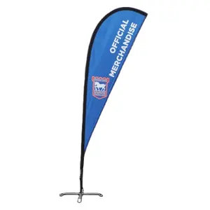 Publicité extérieure promotionnelle drapeau de plumes bannières Kit de poteau vente signe support sac à dos drapeau de plage