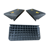 Rampe de seuil de porte améliorée de 3 pouces de hauteur, antidérapante, en caoutchouc naturel, pour voiture et scooter, avec surface texturée