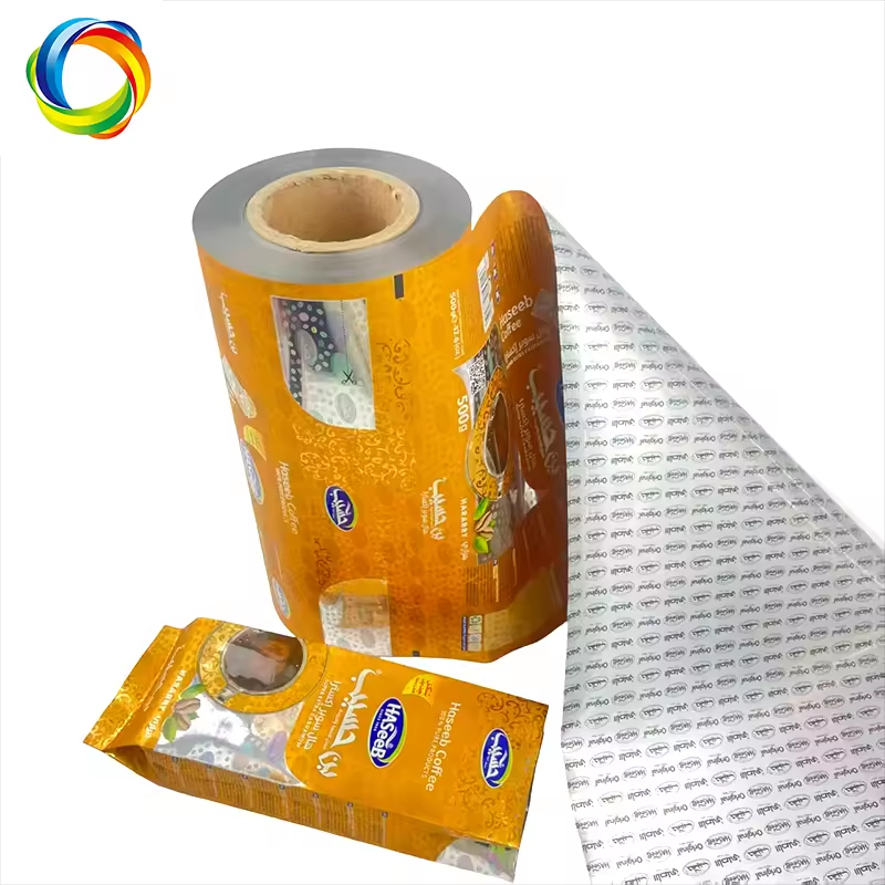 Customized Laminating Film for Coffee Packaging Film Roll Color Printing Food Plastic Film Roll for Coffee Bean