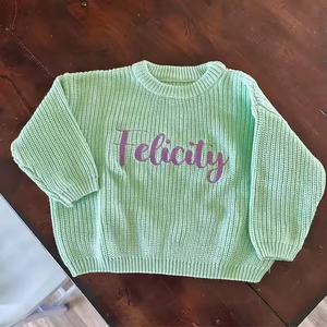 เสื้อสเวตเตอร์ถักสำหรับเด็กใช้ได้ทั้งชายและหญิงเสื้อสเวตเตอร์ถักแบบกำหนดเองเสื้อกันหนาวทำมือสำหรับเด็กวัยหัดเดินเสื้อ2025สวมหัวสำหรับฤดูใบไม้ร่วงและฤดูหนาว - Product Image 6