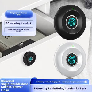 Serrure de cabinet intelligente en alliage de zinc Liantian S102-F avec empreinte digitale, pour casier de gym, école, bureau, tiroir sécurisé, <span class=keywords><strong>numérique</strong></span> électronique biométrique Tuya - Product Image 5