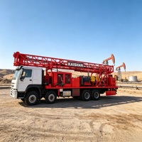 Équipement de forage industriel pour eaux souterraines, machine de forage à entraînement supérieur 600-900m CE ISO9001 montée sur camion MTD-900C