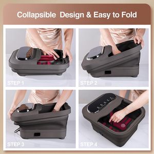 Massaggiatore per Piedi Pieghevole e Portatile con Calore e Bolle, Vasca Elettrica per Pediluvio - Product Image 3