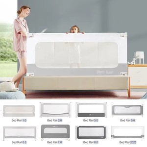 Tùy Chỉnh 90Cm 110Cm 160Cm 190Cm Dài Có Thể Điều Chỉnh Cho Trẻ Mới Biết Đi Xách Tay An Toàn Bé Giường Bảo Vệ Hàng Rào Đường Ray Với Vành Đai - Product Image 6