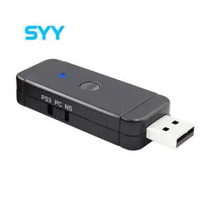 SYY 무선 게임 컨트롤러 수신기 NS 스위치 PC PS3 용 USB 변환기 콘솔 어댑터