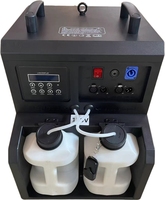 Machine à bulles de fumée 1500W / LED RGBW DMX512 Souffleur automatique de bulles de fumée avec télécommande sans fil pour scène
