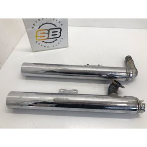 Sistema di Scarico con Catalizzatore per YAMAHA FZ6, Lunghezza 468mm, Finitura Cromata, Scarico per Moto - Product Image 2