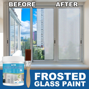 <span class=keywords><strong>Peinture</strong></span> <span class=keywords><strong>acrylique</strong></span> givrée pour verre, revêtement liquide pour fenêtre, porte, occultant, anti-lumière, opaque pour meubles - Product Image 3