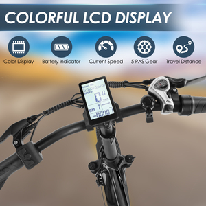 จักรยานไฟฟ้าพับได้สำหรับเด็ก ยางอ้วน 20 นิ้ว 48V 13AH 500W ยี่ห้อ USA Stock พร้อมจอ LCD แสดงผลหลายโหมด ใช้ได้ทั้งภูเขา/ในเมือง - Product Image 5