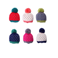 Bonnet tricoté personnalisé en jacquard épais à pompon, motif camouflage de personnage de dessin animé, 100 % acrylique, unisexe, numérique