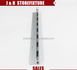 أنظمة رفوف من سبائك الألومنيوم جدار مشقوق واحد مستقيم قابل للتعديل نظام مثبت على الحائط مشقوق رفوف مستقيمة - Product Image 4