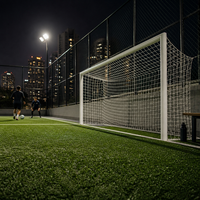 But de football portable de haute qualité, durable, avec cadre métallique de grande taille, pour l'entraînement en extérieur, avec filet de football