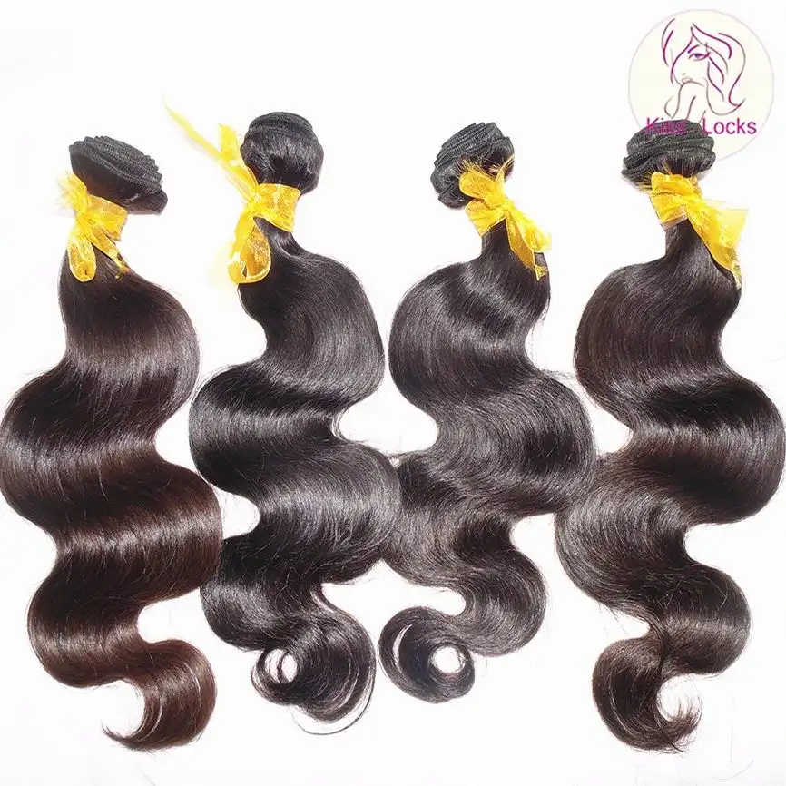 African American Unprocessed Pure Human Virgin Hair Extensions Wholesales Natural Brazilian Hair body wave Wefts