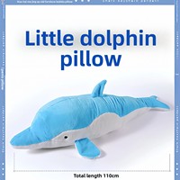 Vibrateur en peluche petit dauphin pour femmes, jouet sexuel réaliste, confortable et mignon, masturbateur