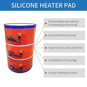 Chauffe-tambours en silicone personnalisés de haute qualité pour fûts et conteneurs standard de <span class=keywords><strong>200</strong></span> <span class=keywords><strong>litres</strong></span> - Product Image 2
